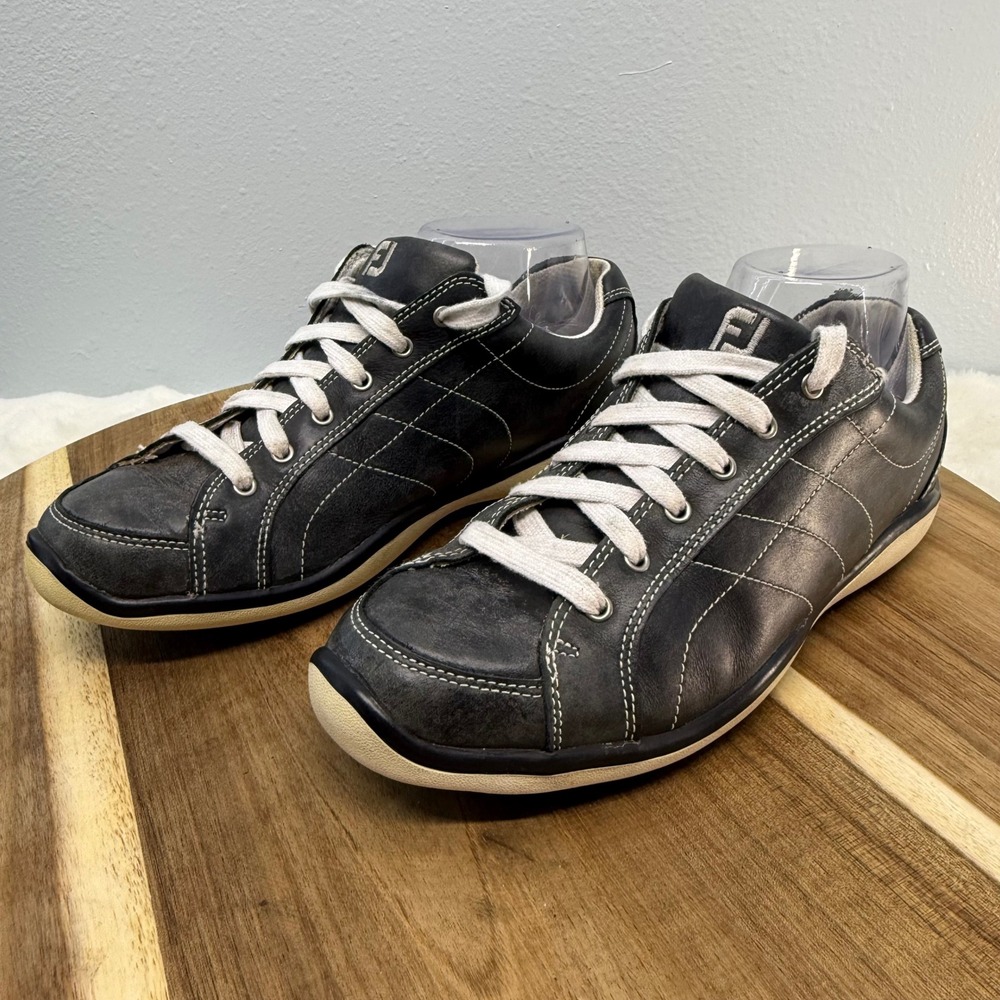 FootJoy LoPro Collection Women's Spikeless Golf Shoes Black/Gray Leather 8M‎